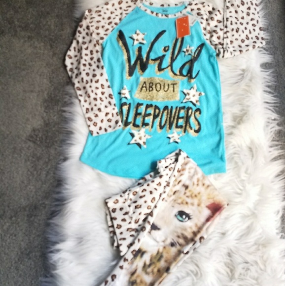 Justice Other - Sale 32 $ Justice animal print girls pajamas set